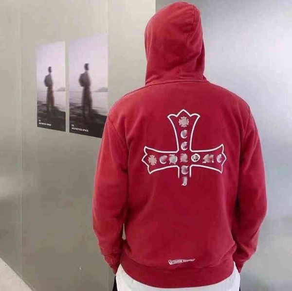 

mens loose classic hoodie ch brand sweatshirts designer horseshoe sanskrit print luxury zipper jacket fashion pullover hooded coat11, Black