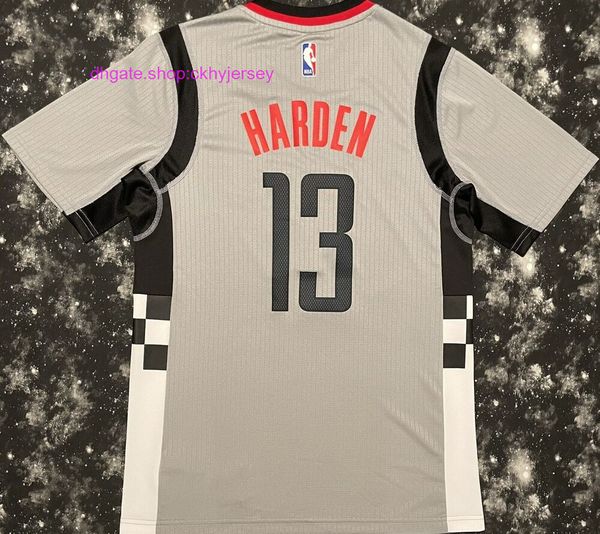 

hou stitched james harden racing basketball jersey mens kids throwback jerseys, Black