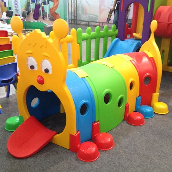 Brinquedo para crianças playground interno para crianças ao ar livre de plástico túnel escolar brinquedo 1404 E3