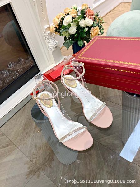 

sandals line buckle fashion sandals women's summer shoes versatile fairy style high heels thin, Black