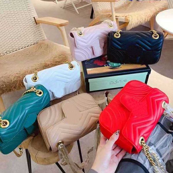 

newset women lady messenger bags 22cm love heart v wave pattern satchel genuine leather shoulder bag chain handbags purse
