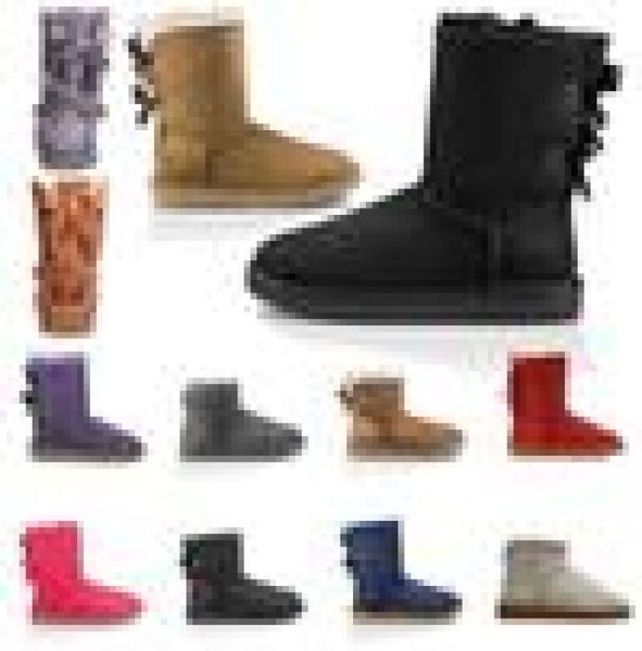 

women snow boots fashion winter boot classic mini ankle short ladies girls womens designer booties black chestnut navy blue shoes 2035799