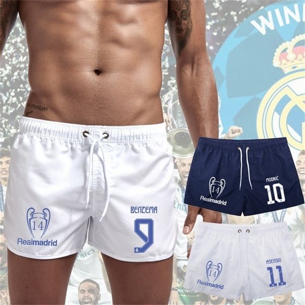 

beach shorts jovic benzema es modric casual sports 220616, White;black