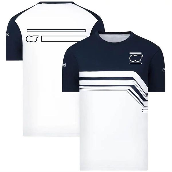 

f1 driver t-shirt formula one racing suit 2022 summer round neck team uniform men and women fan clothing can be customized