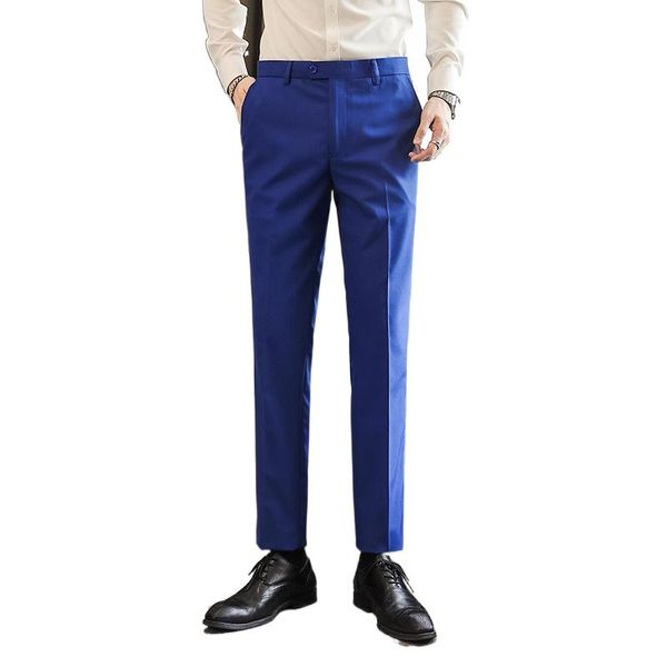 Ternos masculinos Blazers Colors Pure Color Men Dress Vestido Calça de negócios Slim Fit Man Wedding Groom Suit Size S-5xl Masculino Escritório Trabalho de Trabalho