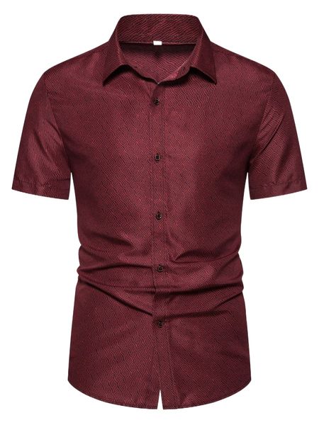 

men allover print shirt l2hr#, White;black