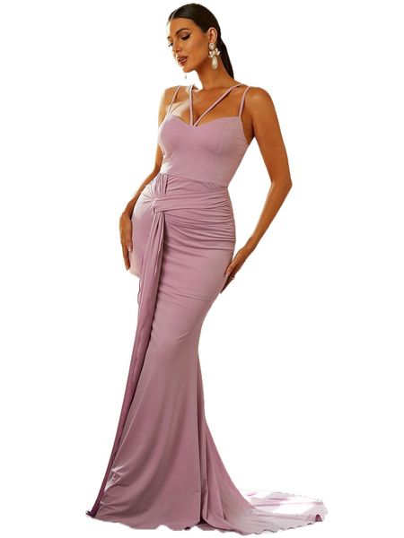 

missord solid contrast trim cami dress n1r6#, Black;gray