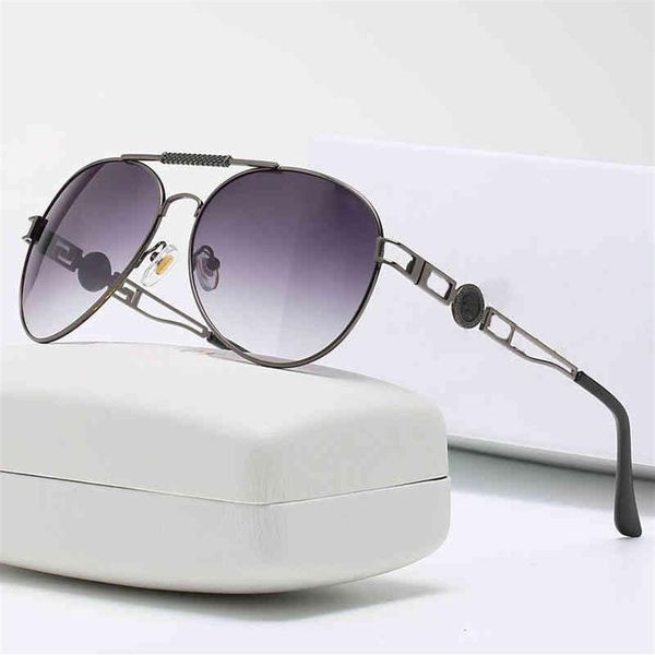 

new sunglasses medusa metal trend sun glasses mens designer eyewear womens british anti glare retro sunglasses320y, White;black