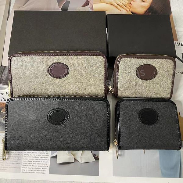 

2022 designer card holder short square long coin pouch zipper practical light practical wallets cross body shoulder bags women fashion casua, Brown;gray