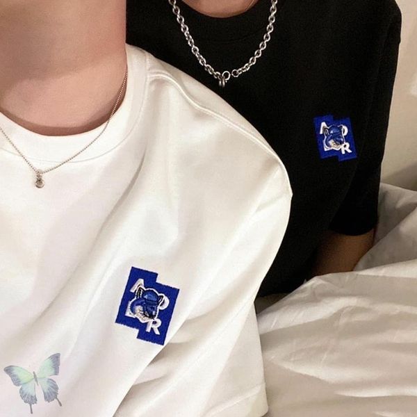 

adererror embroidery t-shirt real picture men women ader error t shirts four seasons cx220421, White;black