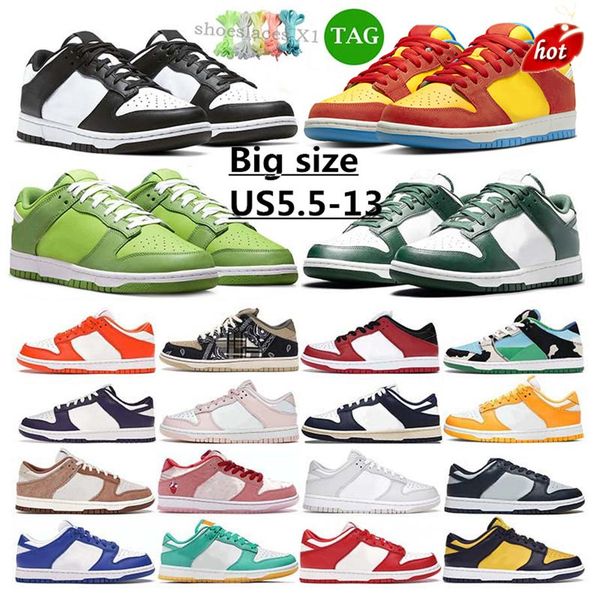 

size 5 5-13 men casual shoes dunks designer women skate black white canteen pack georgetown pon dust syracuse michigan green in263h