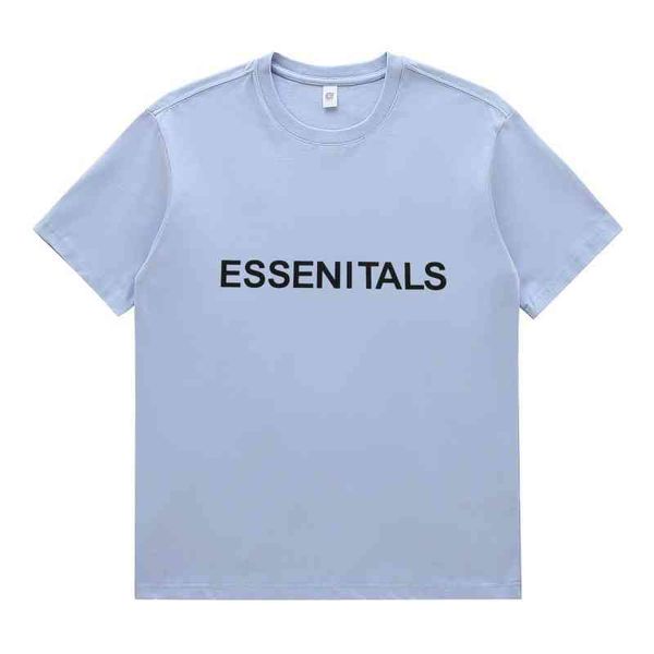 

men's fashion personality trend new short-sleeved brand wholesale star tide short sleeve t-shirt 2022 couple summer dress letter essent, White;black