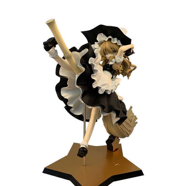 

huiya01 anime aniplex touhou project kirisame marisa pvc action figure toy model doll toy girl figures collection toys doll gifts q0722