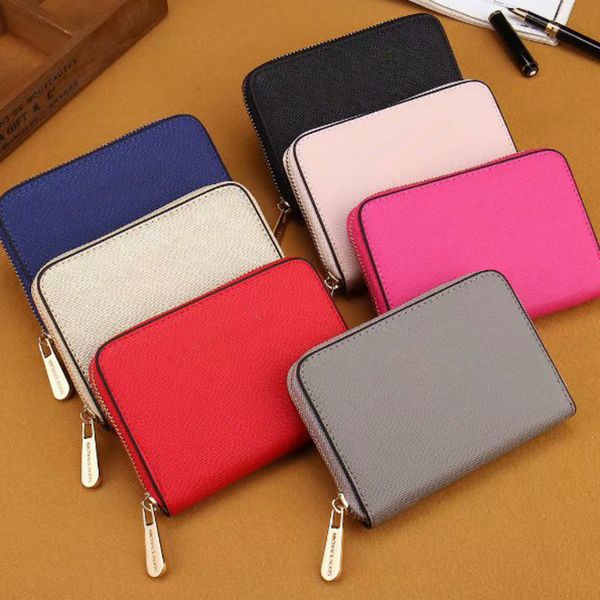 

designers bifold wallets for women men 2022 fashion id card holder purses zipper pocket pu leather classic short wallet coin case slots hand