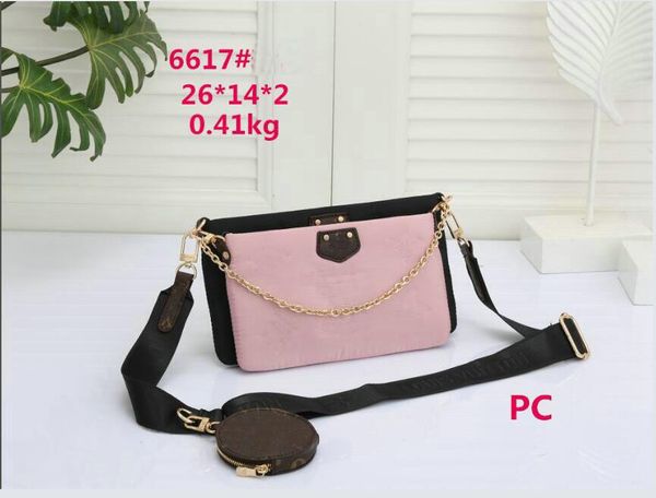 

sale 3 piece man womens luxurys designers bags handbags hobo purses lady handbag crossbody shoulder channel totes fashion walle 6617#26x14x2