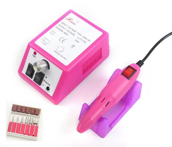 

nail polisher 20000rpm nail drill machine nail art equipment electric manicure file pedicure kits with sanding, Silver
