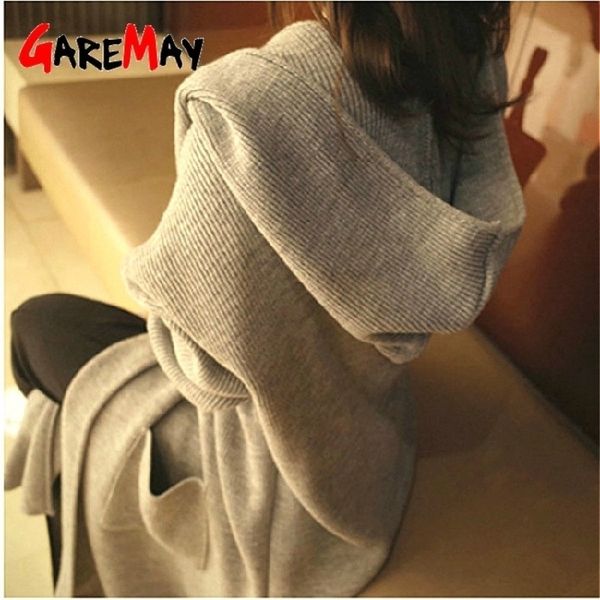

winter sweater hooded cardigan women loose long sleeve knitted female cardigan autumn casual knit long cardigan jacket womens y200720, White;black