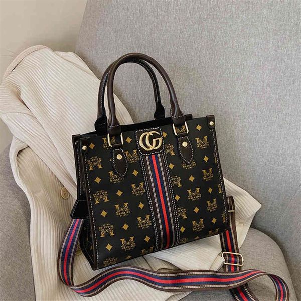 

52% off designer bags women new classic old flower fashion contrast color large capacity tote bag texture hand shoulder bag250o