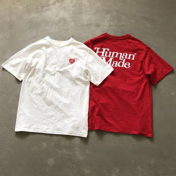 

dropshipping human made x girls t shirt dont cry slogan t-shirt men women cotton o-neck short sleeve oversized tee, White;black
