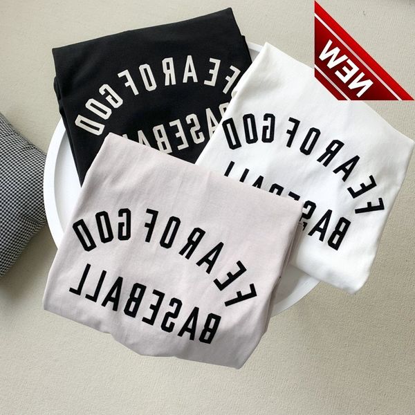

50% off discount 2022 summer new ess lettered print round neck short t-shirt loose couple half sleeve, White;black
