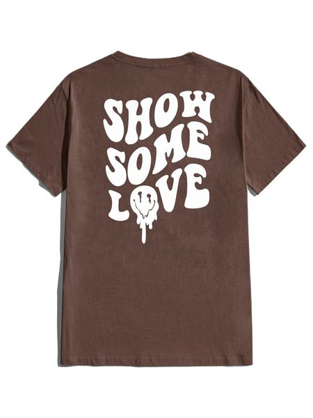 

romwe guys letter cartoon face graphic tee v6zt#, White;black