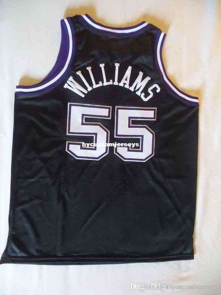 

sewn jason williams chocolate jersey new black mens vest size xs-6xl stitched basketball jerseys vest shirt