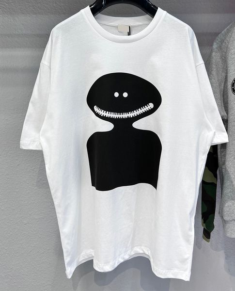 

22ss spring summer europe t shirt smile short sleeve tee women mens fashion tshirts, Black;brown