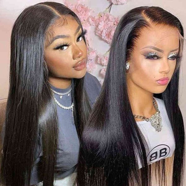 

lace frontal wig straight selling human hair s 13x6 peruvian 220608, Black