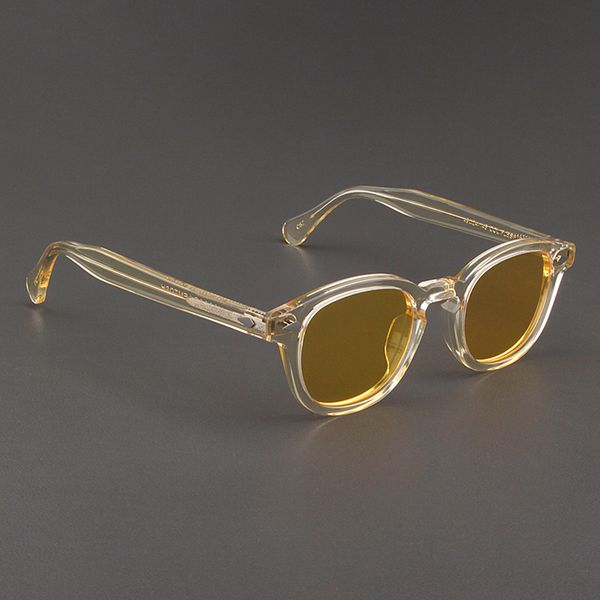

622s pp sunglasses man lemtosh polarized sun glasses woman luxury brand vintage yellow acetate frame night vision goggles 220617, White;black