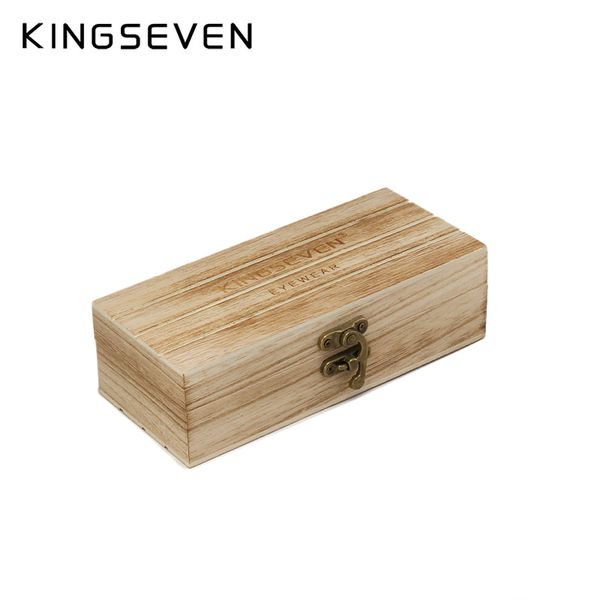 

kingseven sunglasses natural wood material box rectangular custom for wholesale drop 220511
