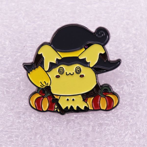 

cute cartoon anime badge kawaii picajini turtle fat ding enamel pin children brooch clothes bag jacket personality accessories s001, Blue