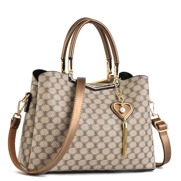 

luxury women shoulder handbag, classic handbag set, 2021