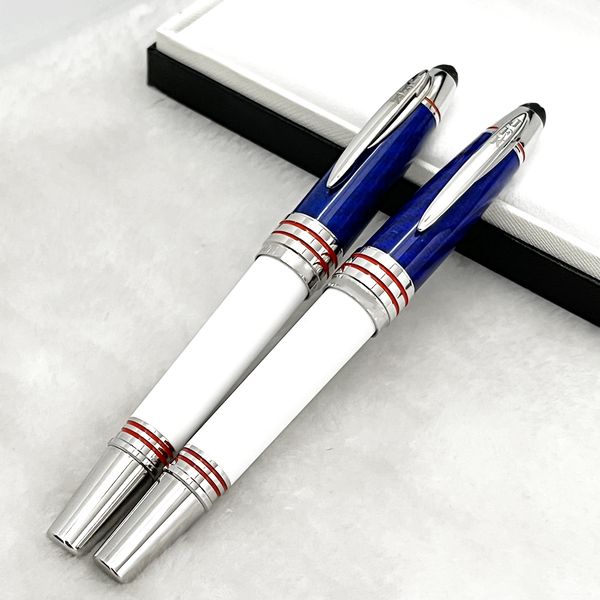 

giftpen luxury carbon fibra blue jfk fountian pens rolelrball ballpoint pen gift