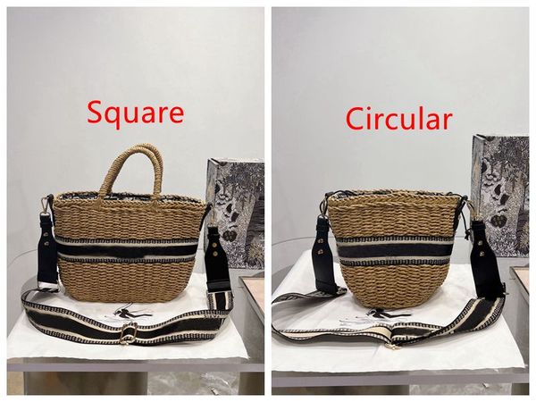 

summer beach straw bags casual rattan women handbags wicker woven female totes large capacity lady buckets bag travel purse