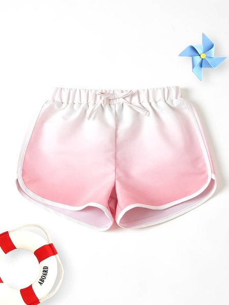 

toddler girls ombre tie front swim shorts she, Black