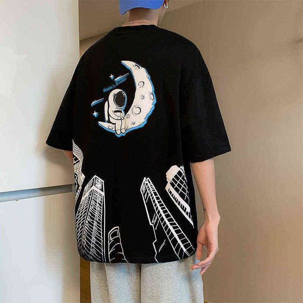 

designer men's t-shirt m-8xl 230g short sleeve fashion brand large plus fat t-shirt men's wear, White;black