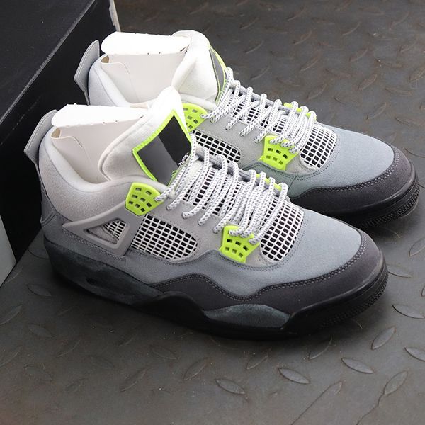 

shoes jumpman 4 grey-green basketball design running sneakers men sport trainers
