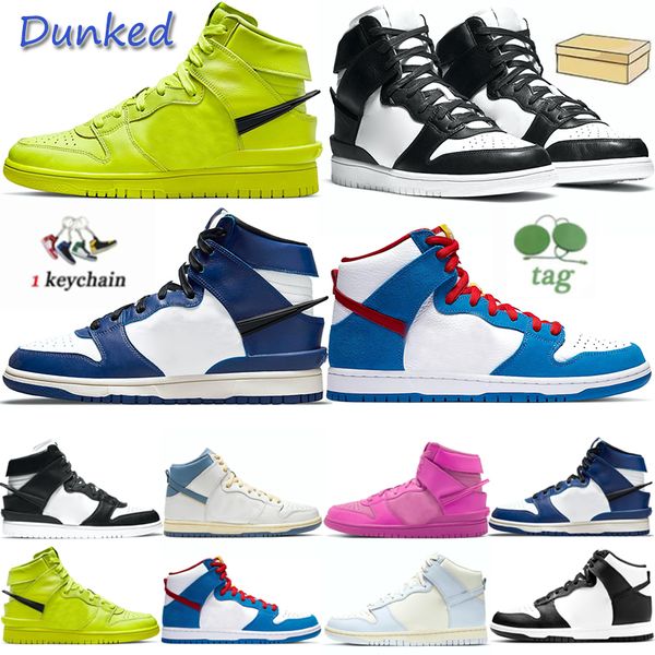 

mens women running shoes designer new dunked team crimson panda flash lime trainers sneakers