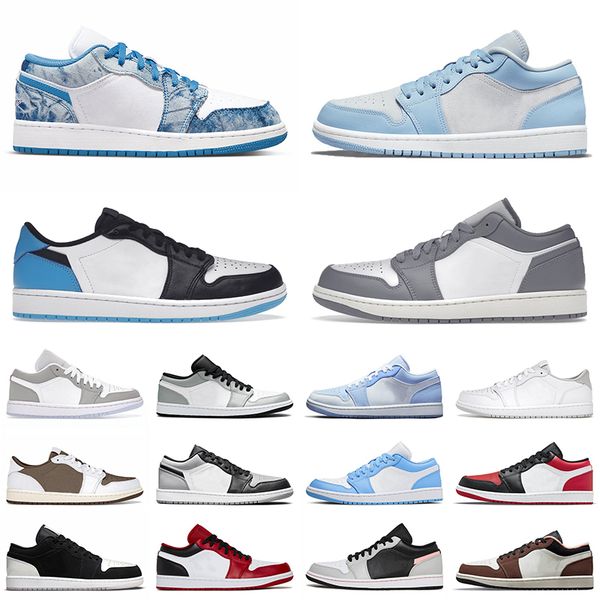 

jumpman 1 low basketball shoes off shadow toe mocha 1s sneakers trainers white bulls men women
