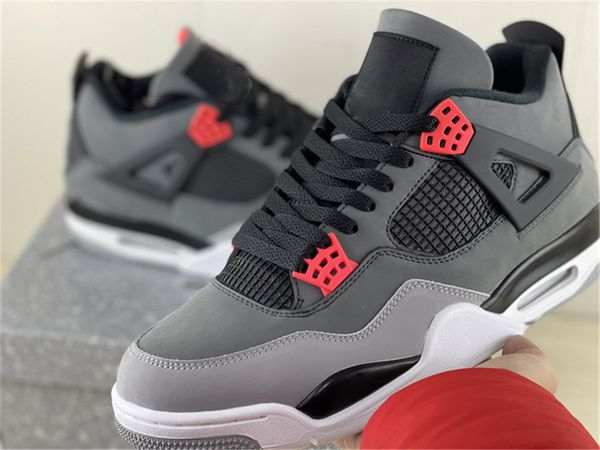 

shoes 4 infrared dark grey outdoor men zen master 4s amethyst wave/bright crimson-black-cement sports sneakers size
