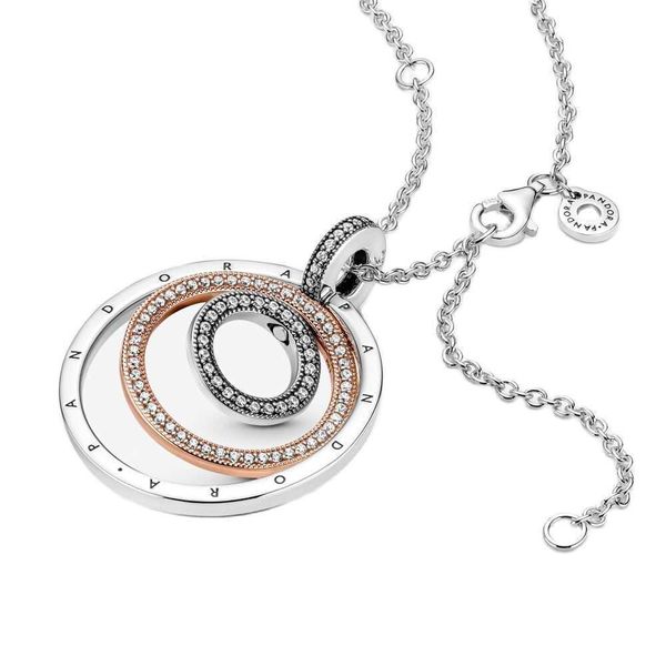 

100% 925 sterling silver necklace pendant, pandora accessories, original, women's christmas ornaments