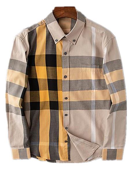 

luxurys designers mens dress shirt man bberry wear fashion society black men solid color business casual mens long sleeve -3xl#30, White;black