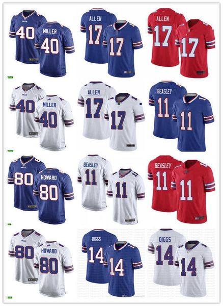 

men women youth buffalo''bills''17 josh allen blue 49 tremaine edmunds white 26 devin singletary 40 von miller 80 o.j. h, Black
