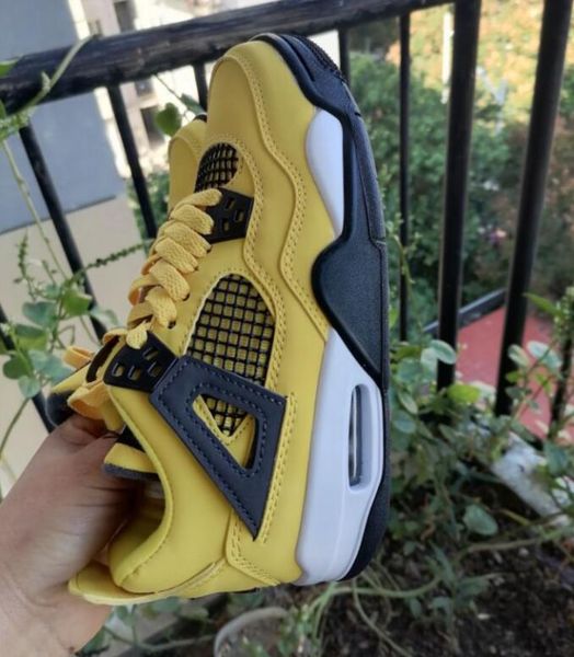 

new university blue 4 4s yellow kids big boy basketball shoes white oreo cool grey metallic purple black cat bred shimmer cactus jack infrar