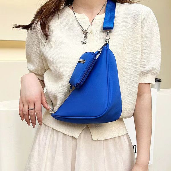 

fashion large capacity oblique chest pack triangle shoulder bag women handbag
