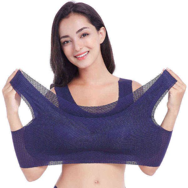 M / 7XL Reggiseno sportivo di grandi dimensioni Reggiseno sottile raccolto Nessuna traccia Nessun anello in acciaio Comodo reggiseno per dormire Donna 40-150 kg Può essere indossato L220726