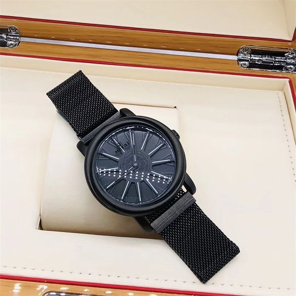 

2019 new arrival fashion watch unique rotatable design waterproof quartz japan movement magnetic attraction braclet watch man t200409, Slivery;brown