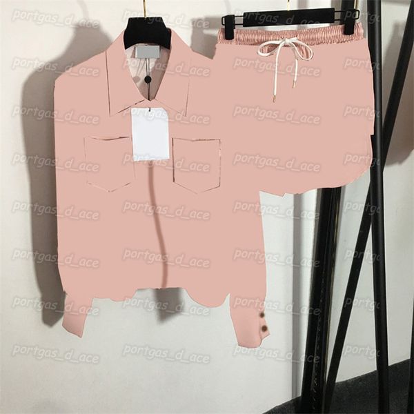 

vintage pink shirts shorts womens charming blouse long sleeve fashion shirt set, White