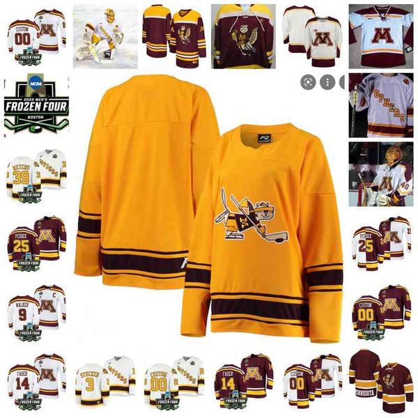 

xflsp 2022 frozen four championship minnesota golden gophers stitched hockey jersey custom sadie lindsay taylor heise emily zumwinkle kyleig, Black