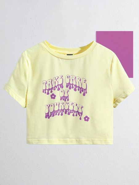 

x themindfulbutterflyy slogan & floral print tee a6vx#, White